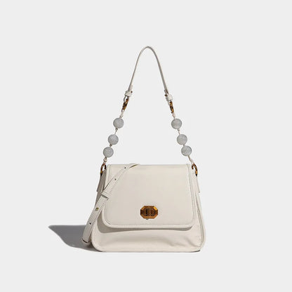 New Chinese Style Beaded Underarm Bag 2024 New Fashion All-match Small Square Bags Elegant Commuter Light Luxury Bolsas Mujer