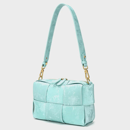 New Chinese Style Bucket Bag, National Style Portable Woven Bag, Shoulder Bags, Leather Crossbody Bags Designer Bags Luxury