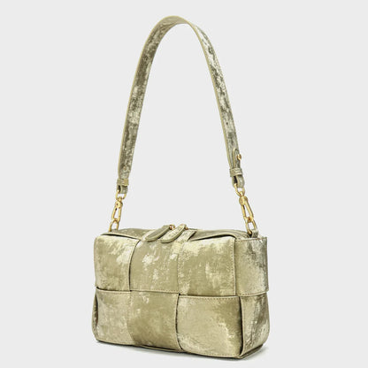 New Chinese Style Bucket Bag, National Style Portable Woven Bag, Shoulder Bags, Leather Crossbody Bags Designer Bags Luxury