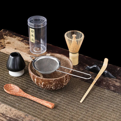 New Coconut Matcha Tea Set Bowl Set Tea Set Bai Ben Li Tea Set Li Combination Tool Set Japanese Gift Box