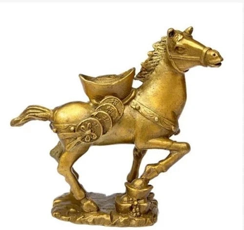 New Collectibles Brass money Horse Statues 10cm