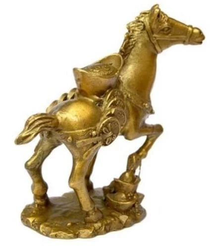 New Collectibles Brass money Horse Statues 10cm