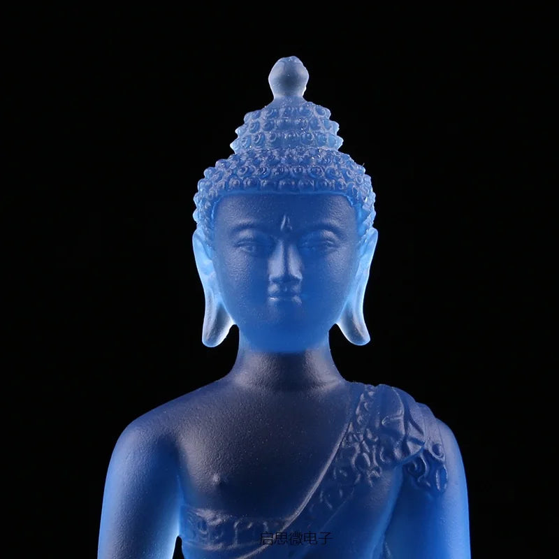New Coloured glaze buddha statue Bhaisajyaguru figure Bhaisajya Buddha figurine medicine Buddha bodhisattva Good luck