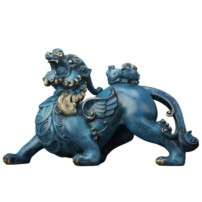 New Copper Pi Xiu statue placed pieces of Feng Shui home decoration  hotel office family decoration accessories home decor