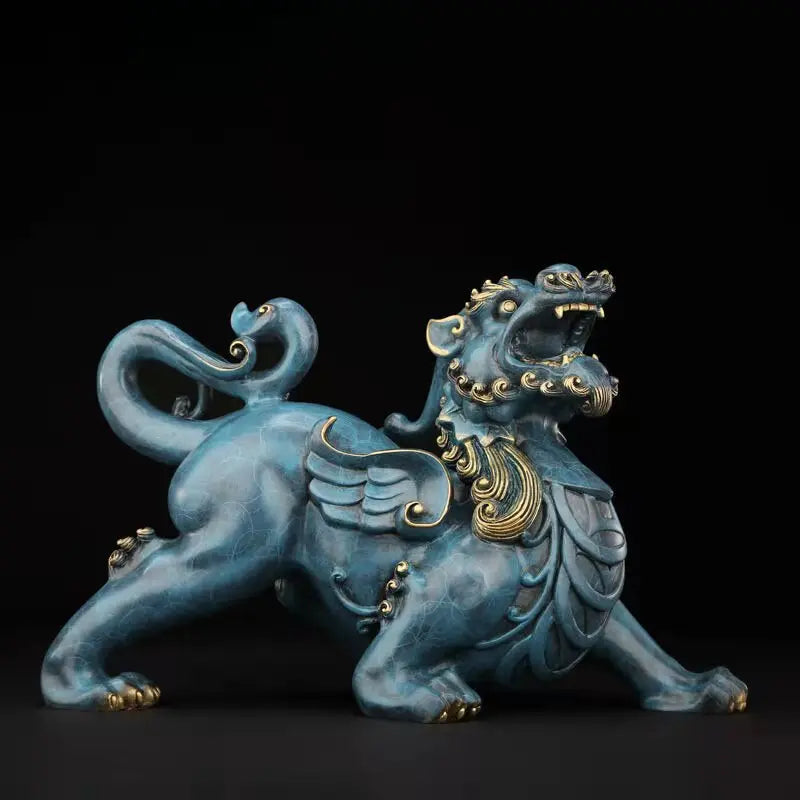New Copper Pi Xiu statue placed pieces of Feng Shui home decoration  hotel office family decoration accessories home decor