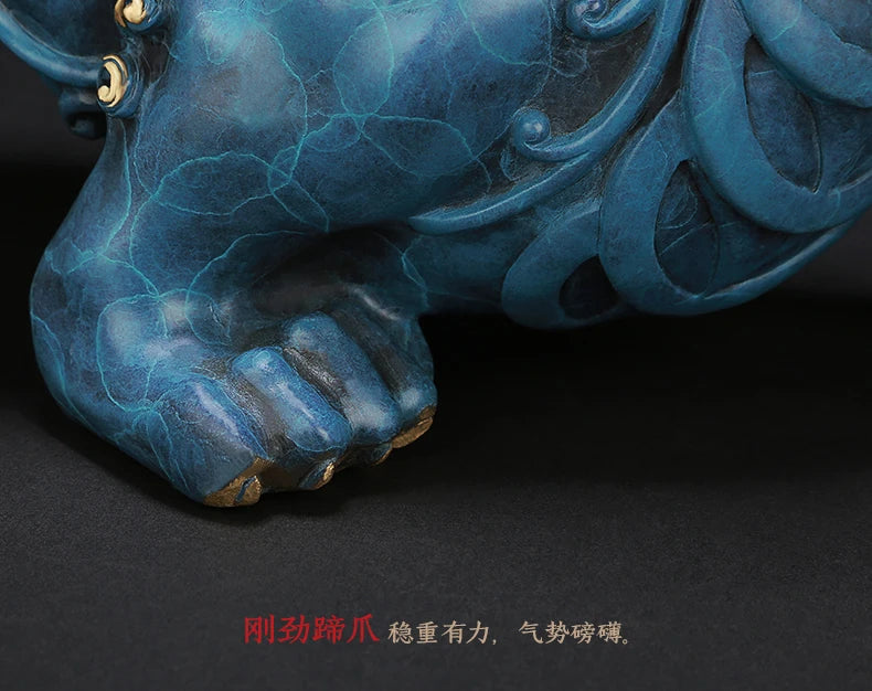 New Copper Pi Xiu statue placed pieces of Feng Shui home decoration  hotel office family decoration accessories home decor