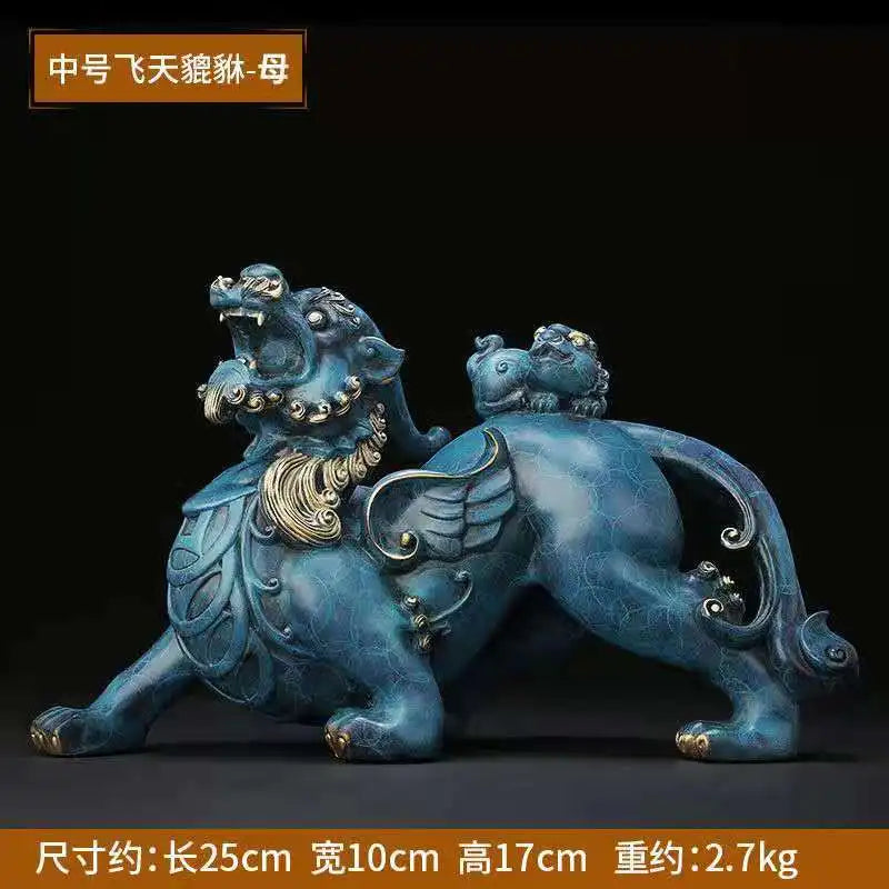New Copper Pi Xiu statue placed pieces of Feng Shui home decoration  hotel office family decoration accessories home decor