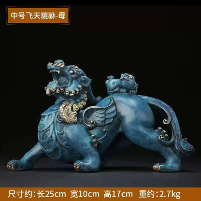 New Copper Pi Xiu statue placed pieces of Feng Shui home decoration  hotel office family decoration accessories home decor