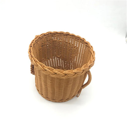 New Creative Elephant Fruit Basket Wicker Basket Food Bread Camping Picnic Basket Vegetable Fruit Storage Baskets Drop Shipping