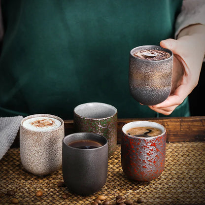 New Creative Retro Coffee Cups Set Ceramics Mugs Beer Tea Mug Whiskey Drinkware Cup Ceramic Latte Specialized Teacup For Kitchen