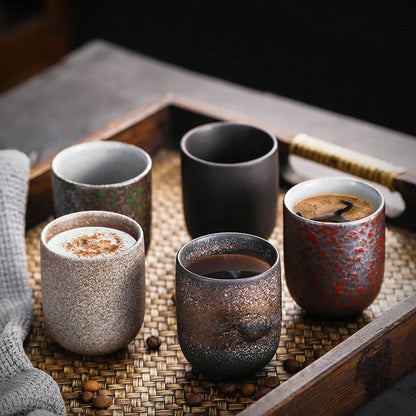 New Creative Retro Coffee Cups Set Ceramics Mugs Beer Tea Mug Whiskey Drinkware Cup Ceramic Latte Specialized Teacup For Kitchen