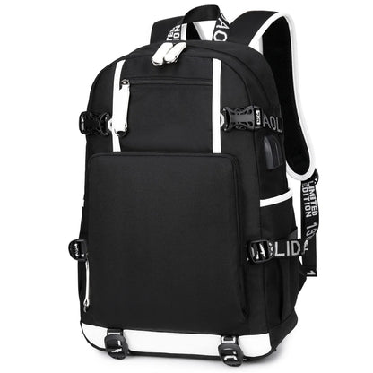 New Cute Anime Demon Slayer Tanjirou USB Boy Girl Book School Bag Large Capacity Teenagers Student Schoolbags Women Men Backpack