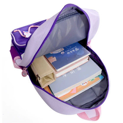 New Cute Cartoon Children's Bookbags with Sequin Mermaid Scales Backpack, Lightweight and Large Capacity for Outdoor Storage