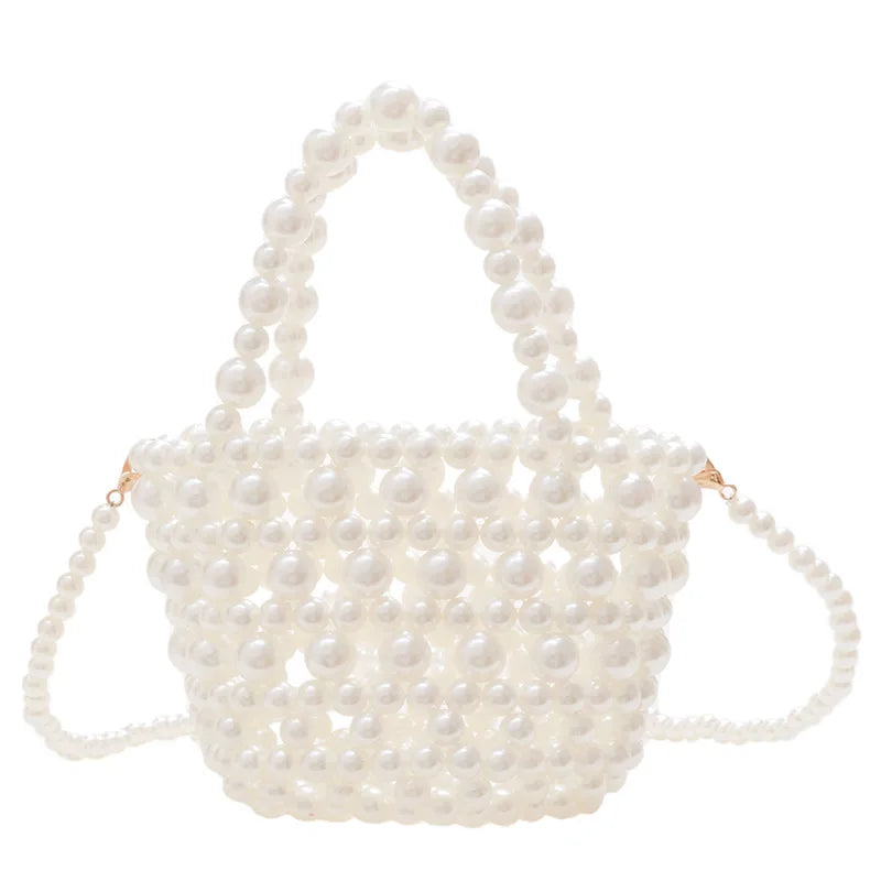New Cute Children Girl Party Shoulder Bag Pearl Handbag Toddler Coin Purse Kawaii Mini Crossbody Bags Kids Gift