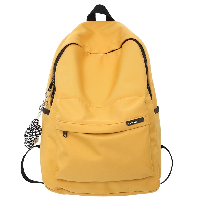 New Cute Girl White Travel Book Backpack Trendy Female Laptop Student Bags Lady Kawaii College Backpack Fashion Women School Bag