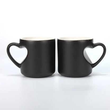 New DIY Photo mug best gift for friends Changing Color Love heart Mug unique Ceramic Coffee Cup custom your photo on Tea