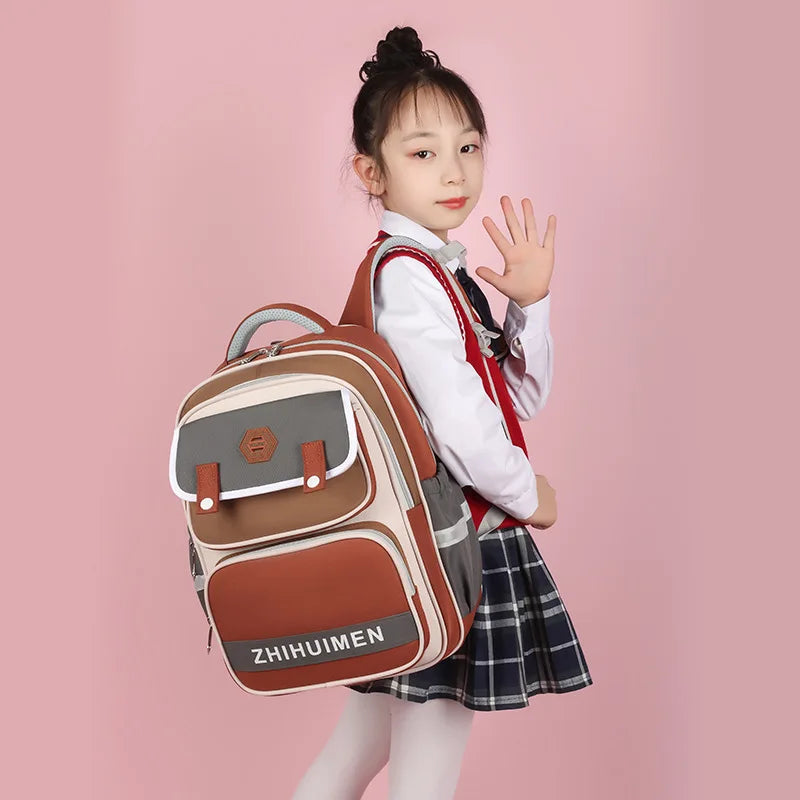 New Design Elementary School Bookbags Waterproof Orthopedic School Backpack Bags for Teenage Students Laptop Backpack Bag