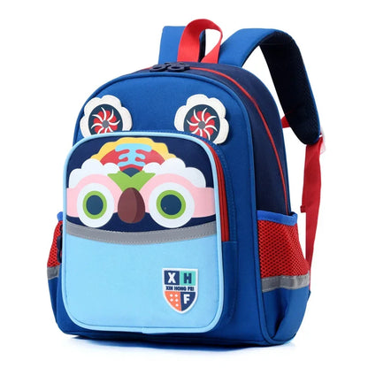 New Design School Bag Kid  Boys Girls Backpack Waterproof Cartoon Tiger Giraffe Child Snack School Bag Kindergarten Bookbag