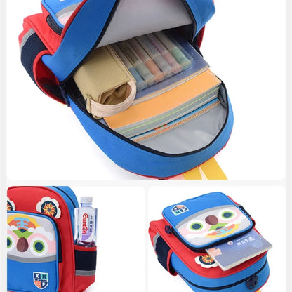 New Design School Bag Kid  Boys Girls Backpack Waterproof Cartoon Tiger Giraffe Child Snack School Bag Kindergarten Bookbag