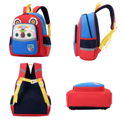 New Design School Bag Kid  Boys Girls Backpack Waterproof Cartoon Tiger Giraffe Child Snack School Bag Kindergarten Bookbag