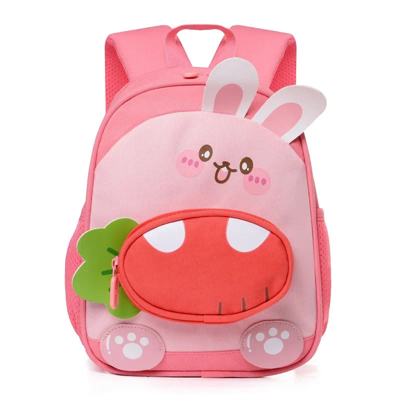 New Design School Bag Lightweight Preschool Backpacks, Waterproof  Orthopedic Bookbags Cartoon Rabbit Dinosaur Backpack