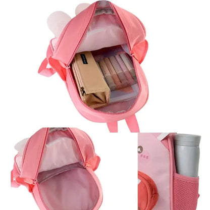 New Design School Bag Lightweight Preschool Backpacks, Waterproof  Orthopedic Bookbags Cartoon Rabbit Dinosaur Backpack