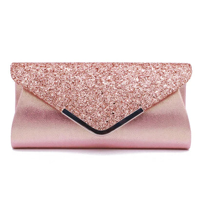 New Diamond Evening Clutch Bag for Women Wedding Sliver Purse Shoulder Ladies Small Party Banquet Chain Handbag Clutches Elegant