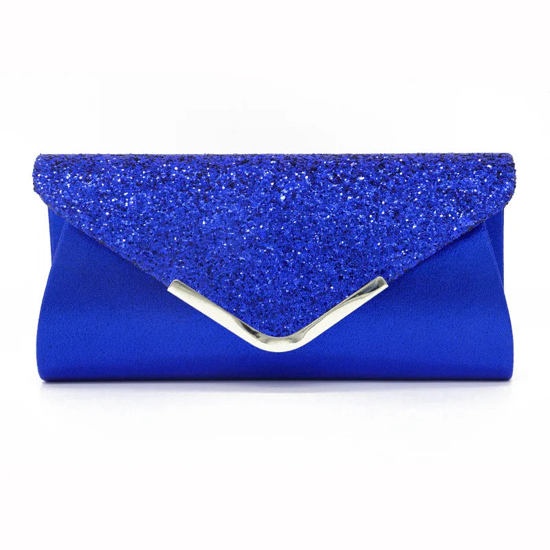 New Diamond Evening Clutch Bag for Women Wedding Sliver Purse Shoulder Ladies Small Party Banquet Chain Handbag Clutches Elegant