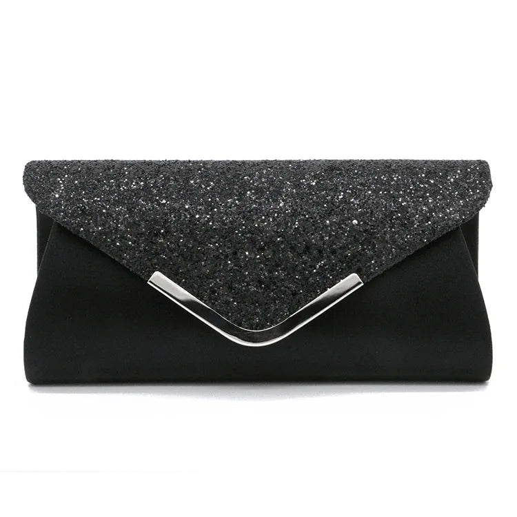 New Diamond Evening Clutch Bag for Women Wedding Sliver Purse Shoulder Ladies Small Party Banquet Chain Handbag Clutches Elegant