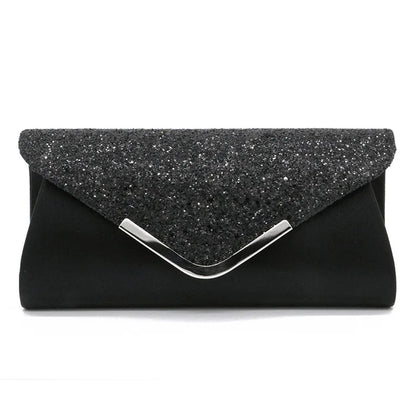 New Diamond Evening Clutch Bag for Women Wedding Sliver Purse Shoulder Ladies Small Party Banquet Chain Handbag Clutches Elegant