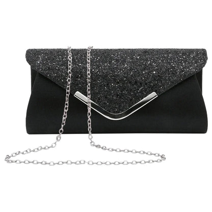 New Diamond Evening Clutch Bag for Women Wedding Sliver Purse Shoulder Ladies Small Party Banquet Chain Handbag Clutches Elegant
