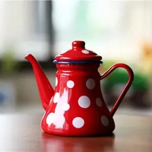 New Enameled Kettle Japanese Style Teapots 1.1L Household cold kettle  Tea Pot Water Jug Suitable For Gas Stove Induction Cooker