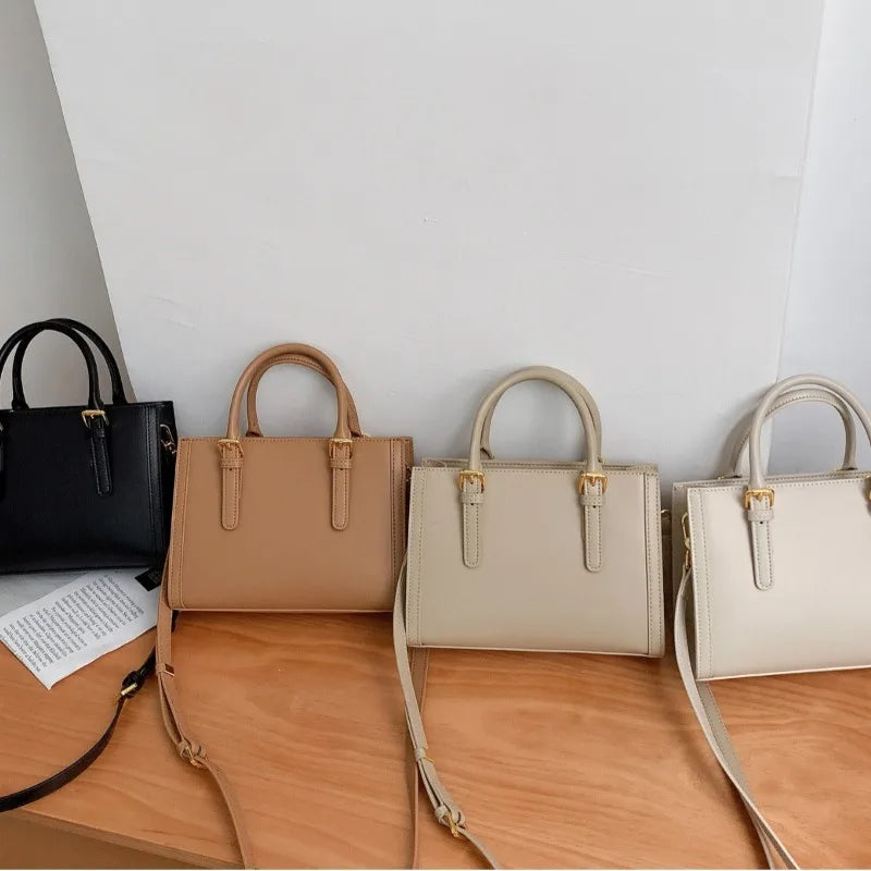 New Fashion All-match Commuter Ladies Bags Solid Simple Elegant Handbags Women Crossbody Bag Luxury Briefcase Casual Bolsos