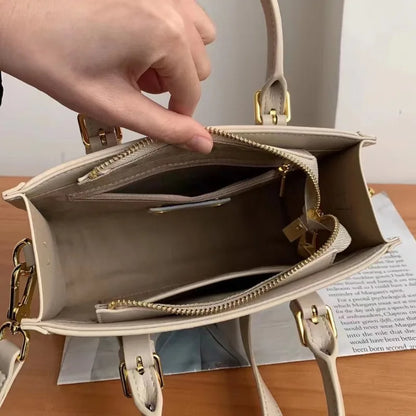 New Fashion All-match Commuter Ladies Bags Solid Simple Elegant Handbags Women Crossbody Bag Luxury Briefcase Casual Bolsos