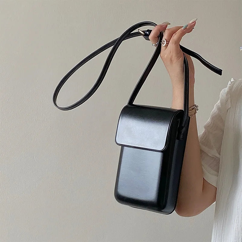 New Fashion All-match Crossbody Phone Bag Korean Chic Niche Design Casual Shoulder Bags Female Light Luxury Handbags Pouch