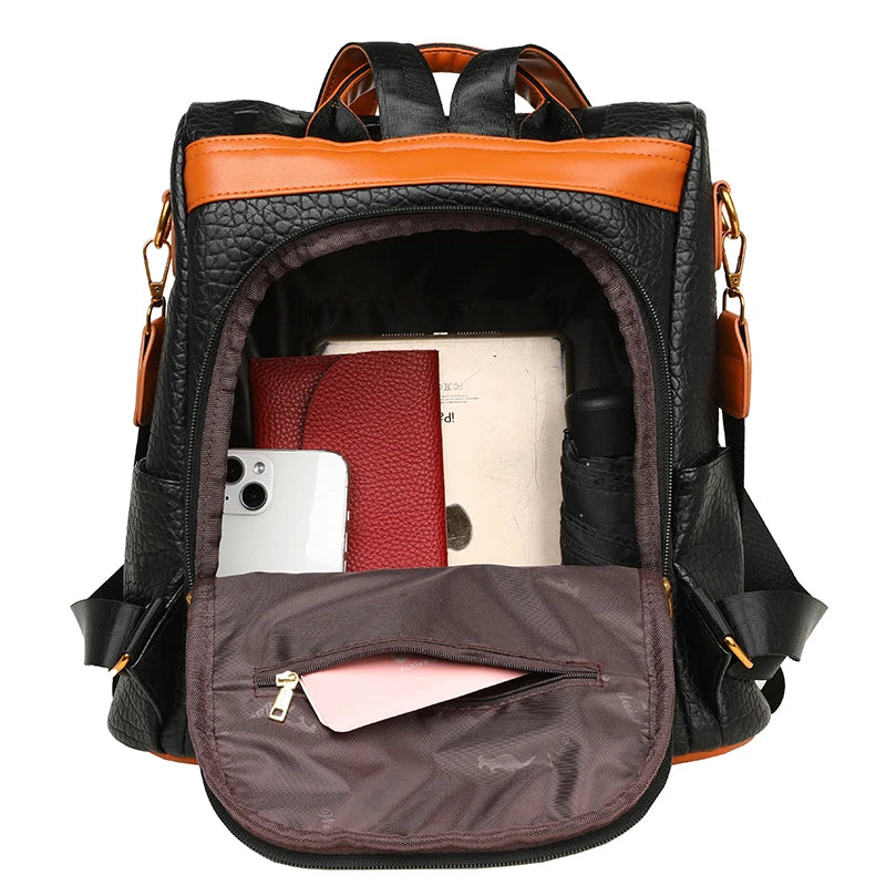 New Fashion Anti-theft Backpack Women Casual Waterproof School Bags for Teenager Multi-Function Shoulder Bag Travel Rucksack Sac