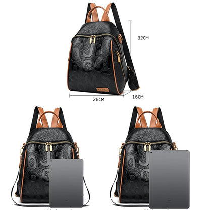 New Fashion Anti-theft Backpack Women Casual Waterproof School Bags for Teenager Multi-Function Shoulder Bag Travel Rucksack Sac