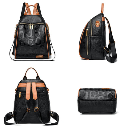New Fashion Anti-theft Backpack Women Casual Waterproof School Bags for Teenager Multi-Function Shoulder Bag Travel Rucksack Sac