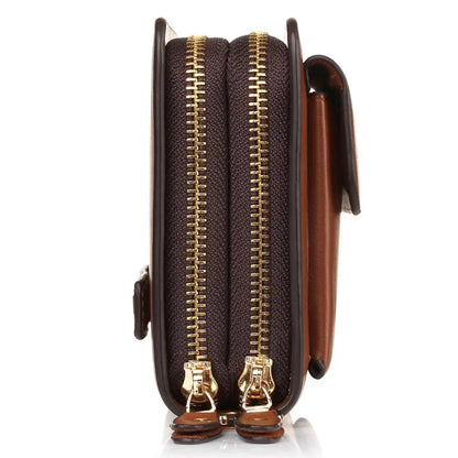 New Fashion Brand Men Wallet Double Zipper Long Money Clip Phone Package Luxury Large Capacity Coin Purse Man Clutch Bag