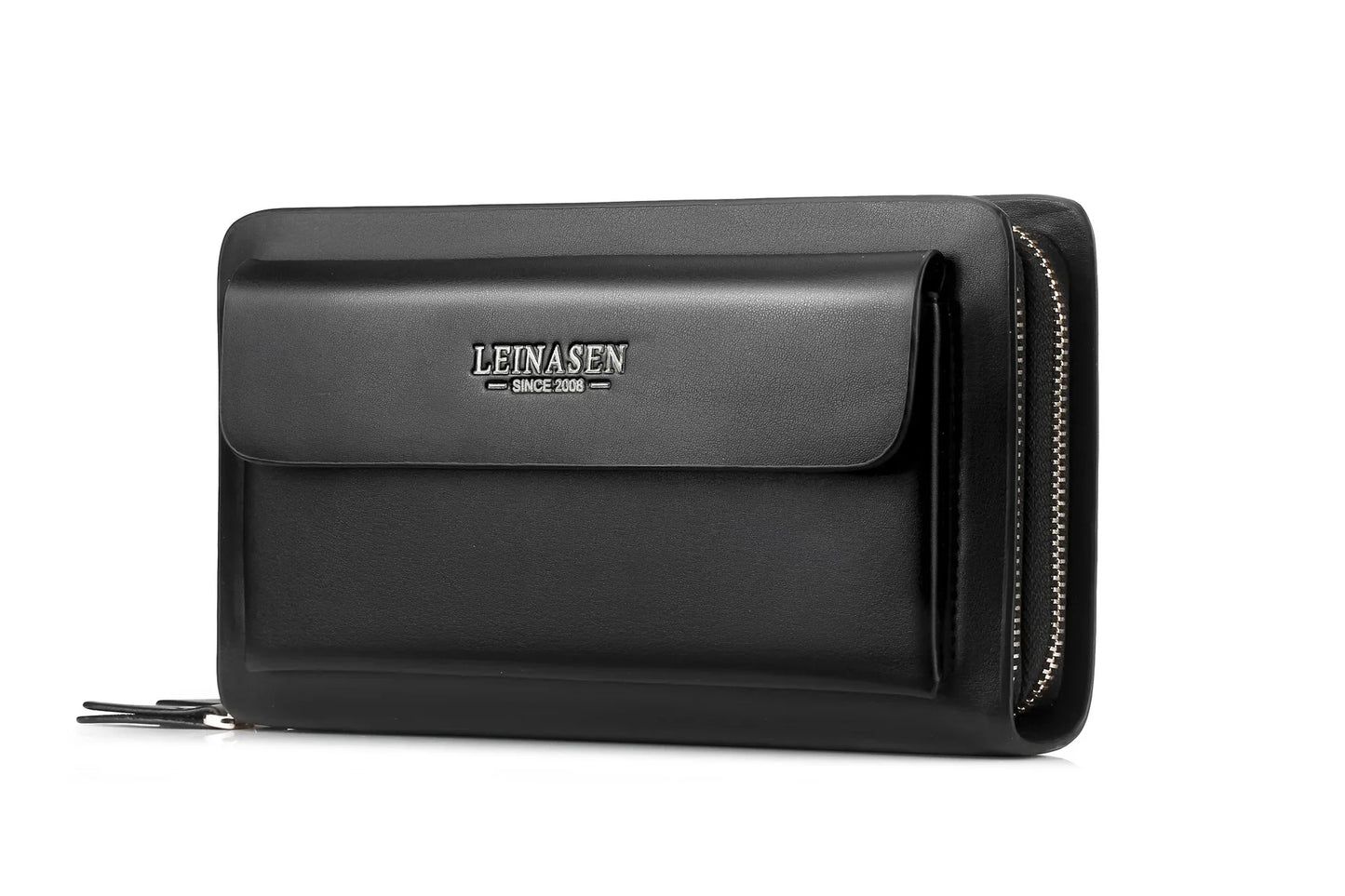 New Fashion Brand Men Wallet Double Zipper Long Money Clip Phone Package Luxury Large Capacity Coin Purse Man Clutch Bag
