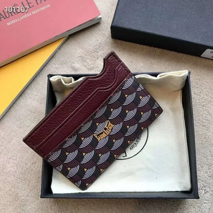 New Fashion Card Bag Fashion Cow Leather Bag Men's And Women's Clip Fish Scale Pattern Wallet