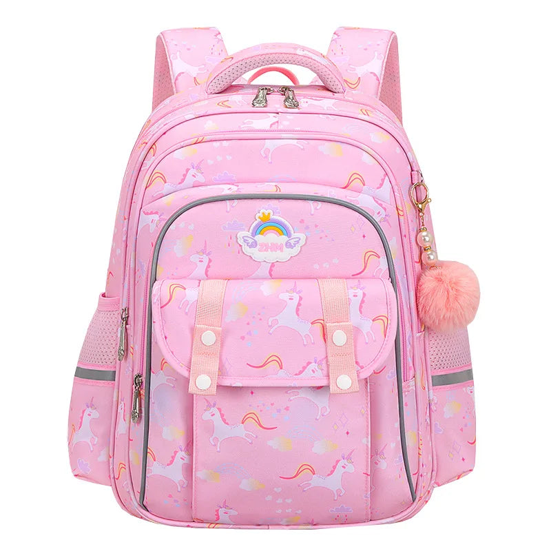 New Fashion Cartoon Large Capacity Lightweight School Bookbags for Teenage Students Orthopedic Waterproof Outdoor Backpack