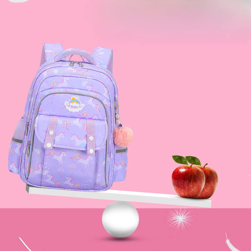 New Fashion Cartoon Large Capacity Lightweight School Bookbags for Teenage Students Orthopedic Waterproof Outdoor Backpack