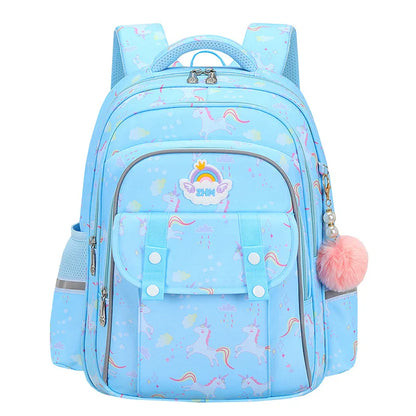New Fashion Cartoon Large Capacity Lightweight School Bookbags for Teenage Students Orthopedic Waterproof Outdoor Backpack