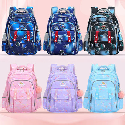 New Fashion Cartoon Large Capacity Lightweight School Bookbags for Teenage Students Orthopedic Waterproof Outdoor Backpack