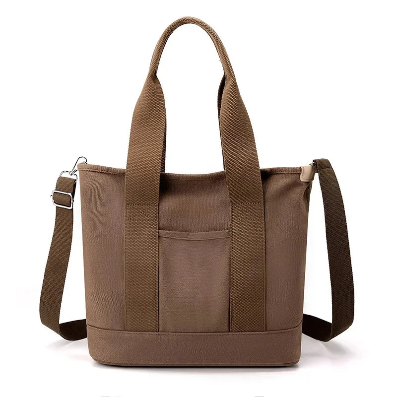 New Fashion Designer Large Capacity Canvas Tote Single Shoulder Crossbody Handheld Women's Bag