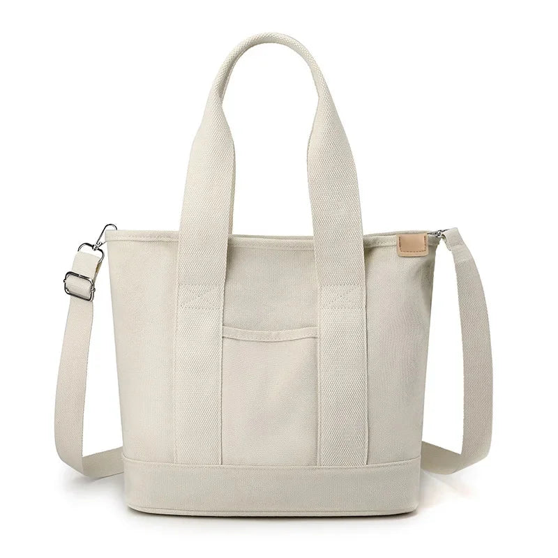 New Fashion Designer Large Capacity Canvas Tote Single Shoulder Crossbody Handheld Women's Bag