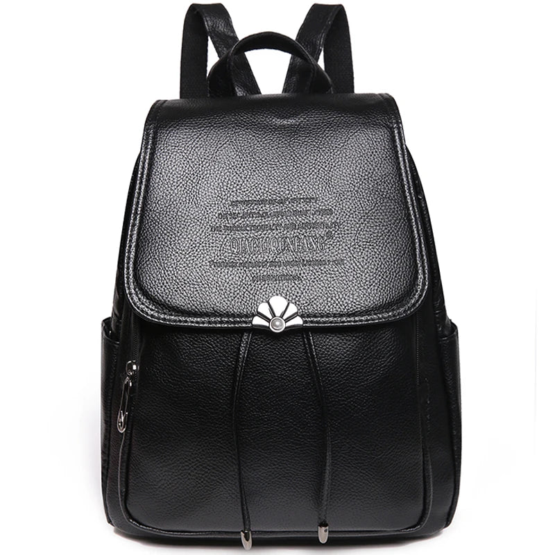 New Fashion Female Designer Backpack High Quality PU Leather Women's Backpacks For Teenage Girl's SchoolBag Knapsack Sac A Dos