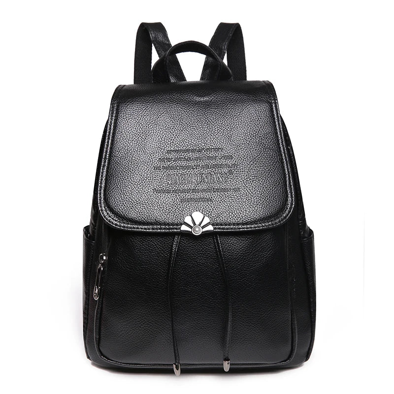 New Fashion Female Designer Backpack High Quality PU Leather Women's Backpacks For Teenage Girl's SchoolBag Knapsack Sac A Dos