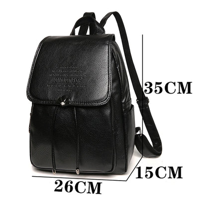 New Fashion Female Designer Backpack High Quality PU Leather Women's Backpacks For Teenage Girl's SchoolBag Knapsack Sac A Dos